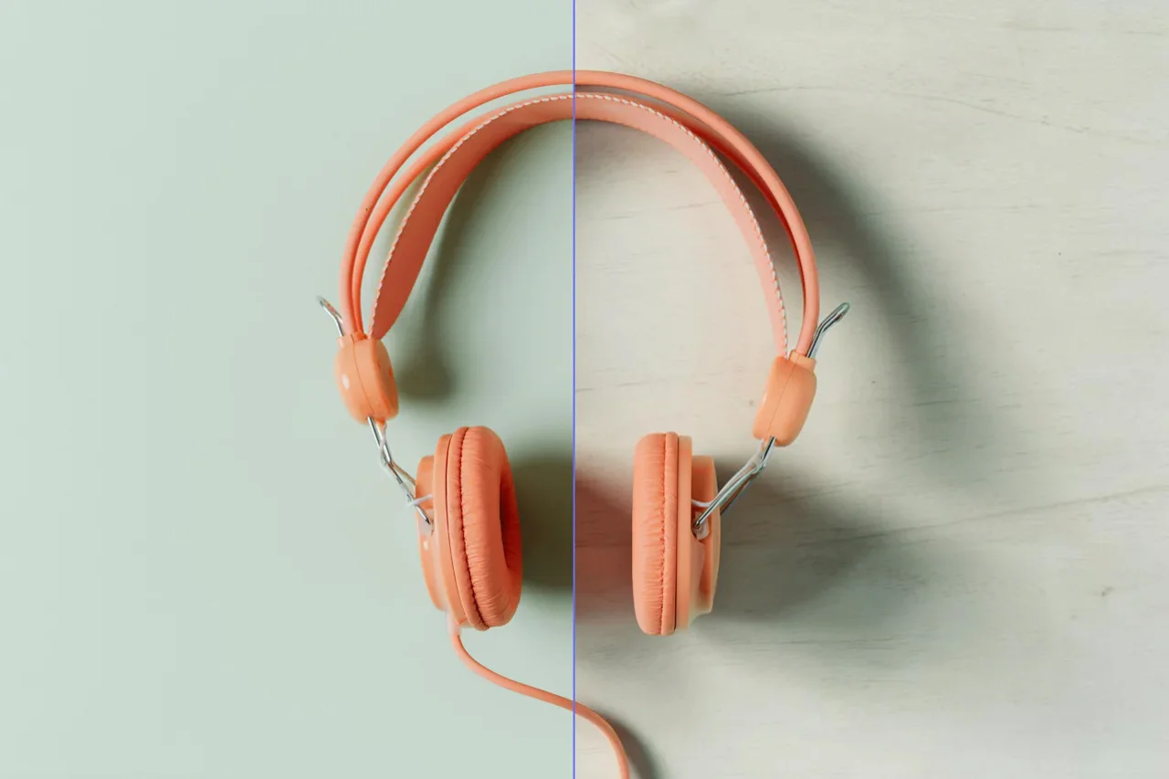 Photoroom before and after product photography screenshot